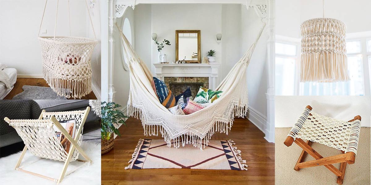 Macramé bytové doplnky