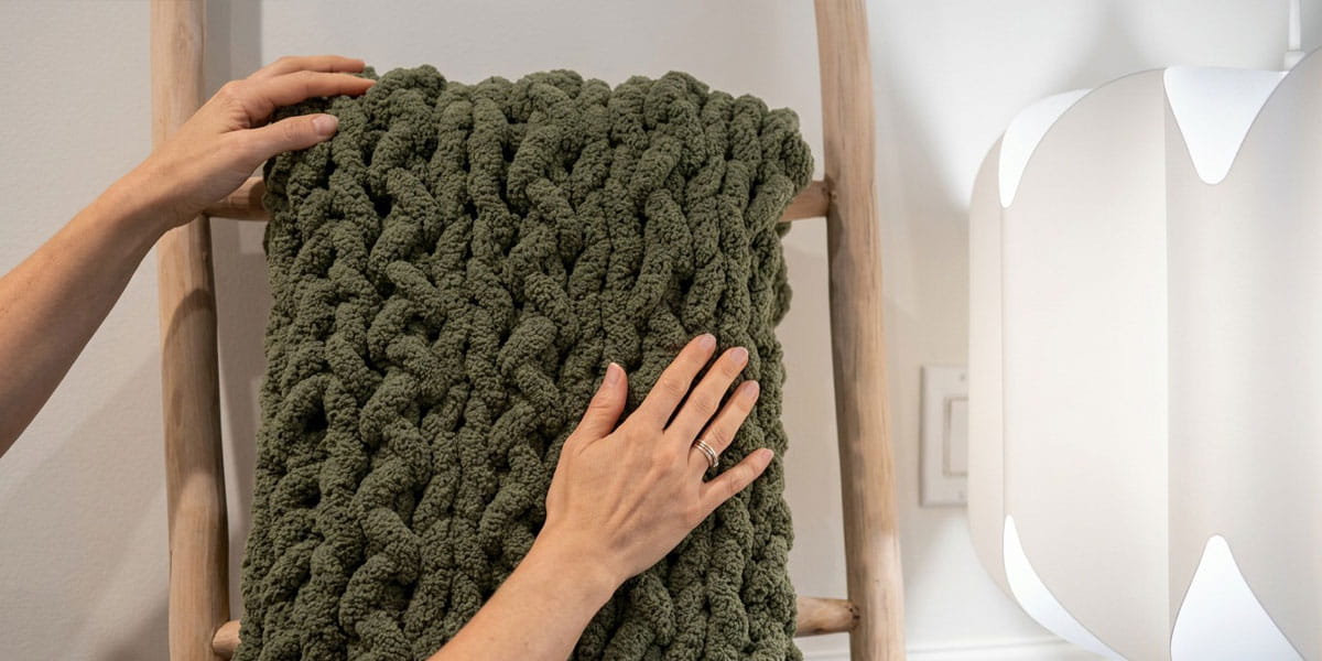 Broken herringbone stitch