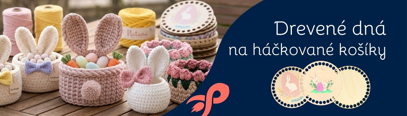 Drevené dná na háčkované košíky
