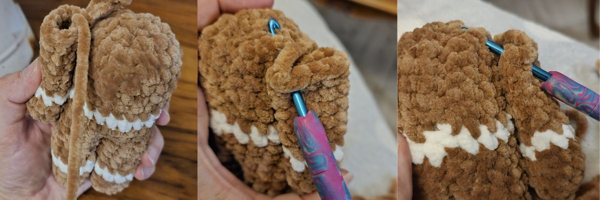 Háčkovaný perníček z priadze Natana – vianočná ozdoba RUKA 