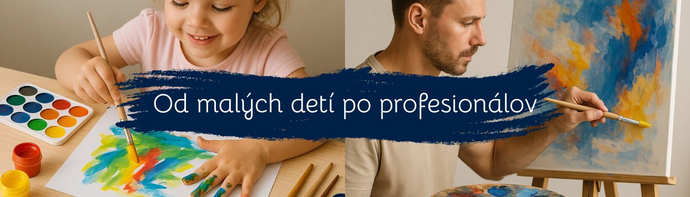 potreby pre maľovanie a umelcov od najmenších po profesionálov
