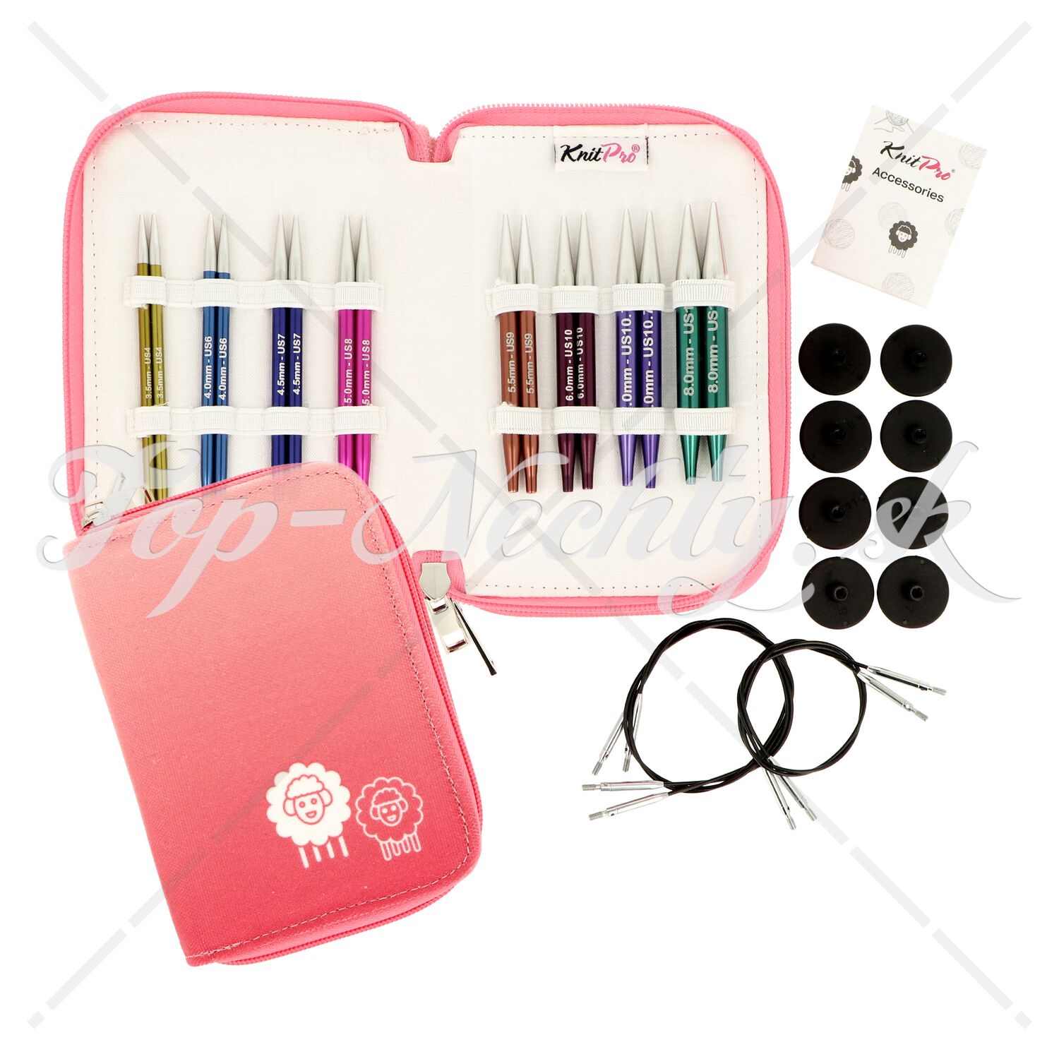 Set Agujas Rectas KnitPro Symfonie Wood de 35cm - Téjeme