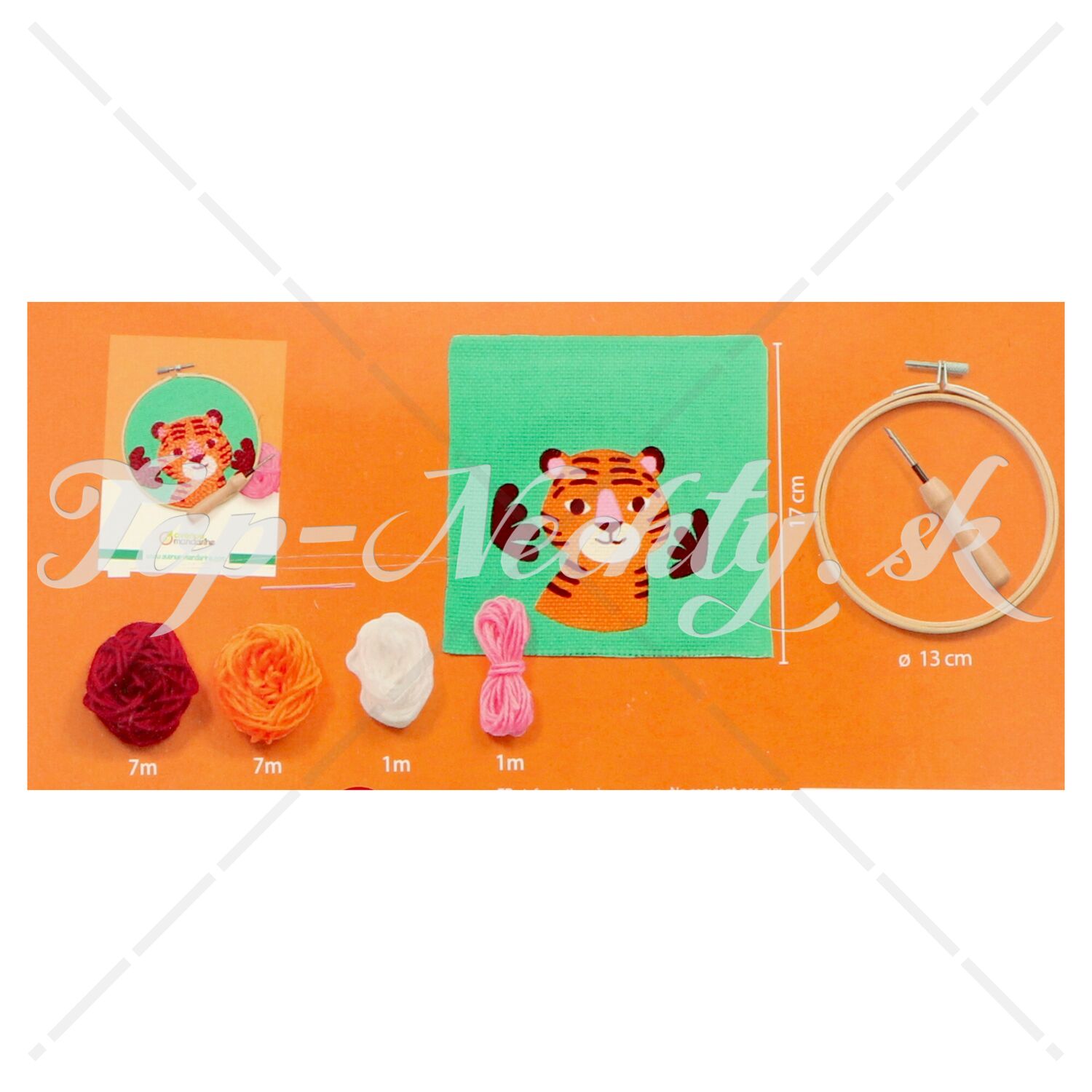 Punch needle set pre deti tiger Noezon.sk