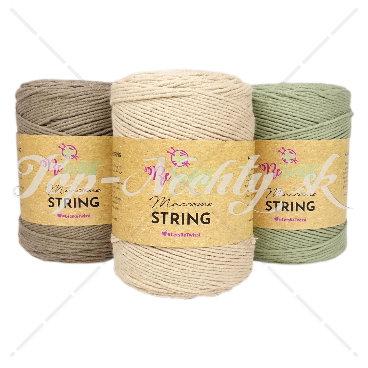 ReTwisst Macrame String 2mm 500g 300m | Noezon.sk