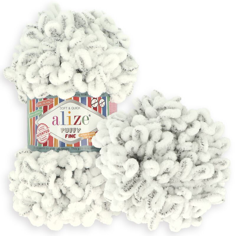 Alize Puffy More Yarn Loop Lot De 2 Pelotes De Laine 100 Micropolyester