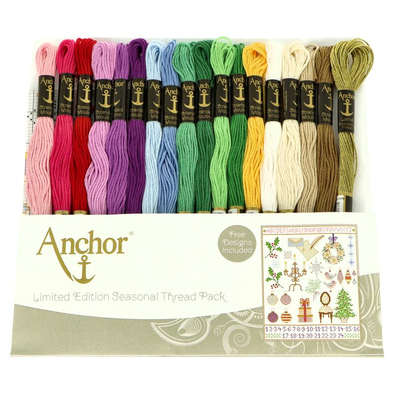 Anchor sada priadzí Vianoce 18ks