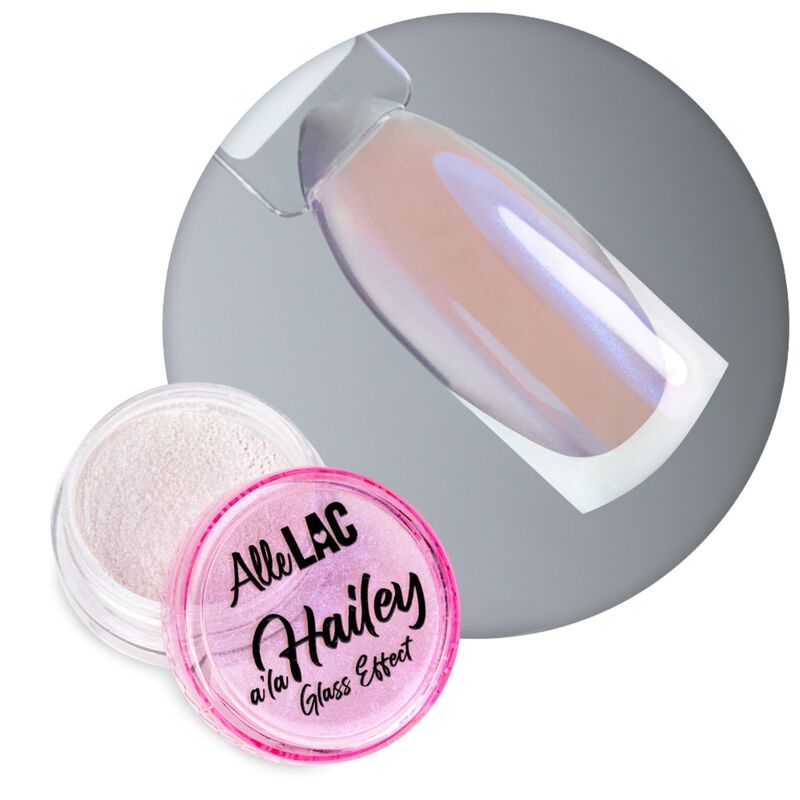 Aurora prášok A la Hailey glass effect AlleLac Nr.5 modrý