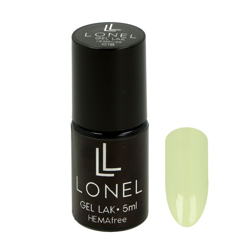Bledozelený gél lak LONEL HEMA free 032 5ml