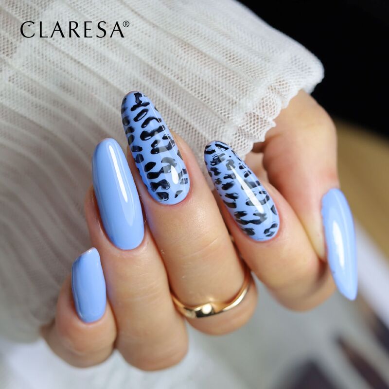 Blue Leopard Nails set gél lakov