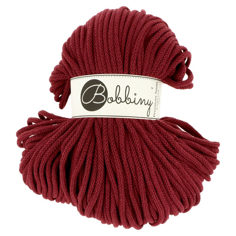 Bobbiny Premium Red Velvet 5 mm 100 m