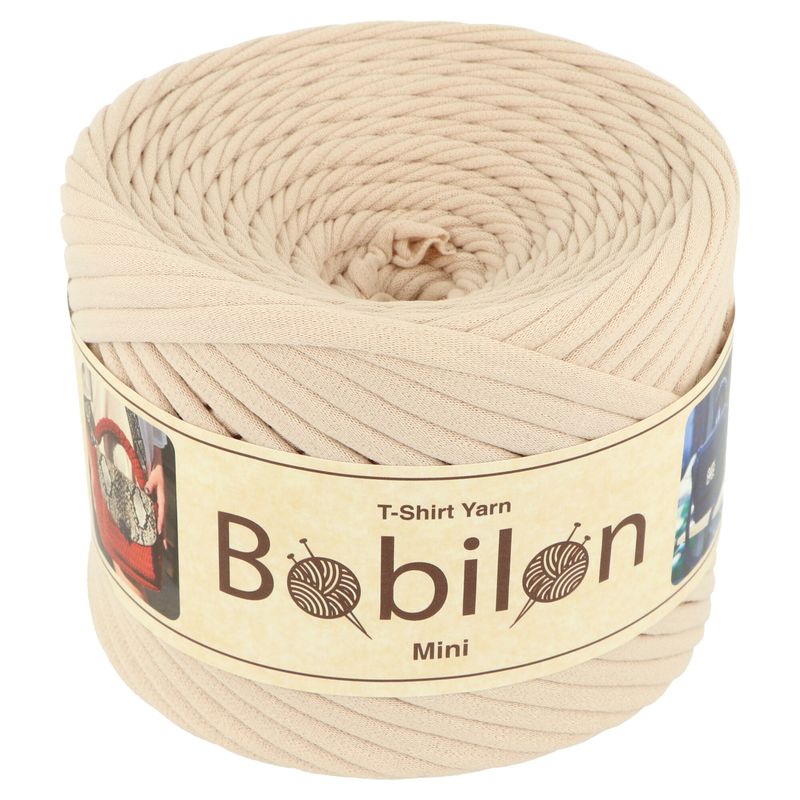 Bobilon tričkovina latte hnedá 5- 7 mm 100 m