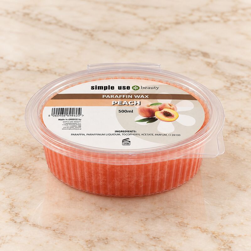 Broskyňový parafín na ruky a nohy Simple Use Beauty Peach 500 ml