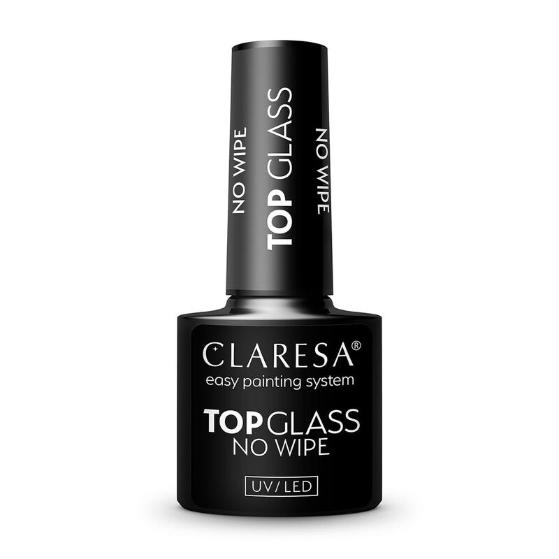 CLARESA Top Glass No wipe 5g vrchný gél lak