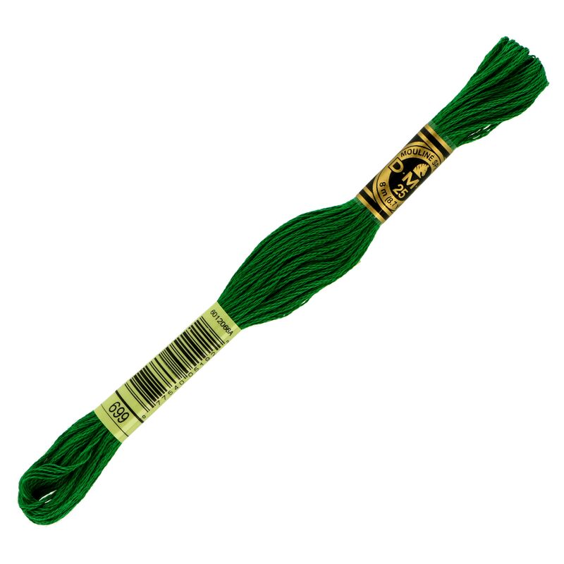 DMC Mouliné Spécial 699 zelená