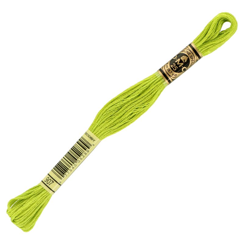 DMC Mouliné Spécial 907 svetlá sýto zelená