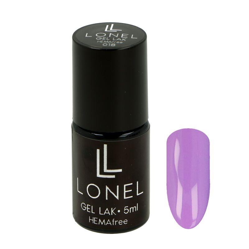 Fialový gél lak LONEL Hema Free 38 5ml
