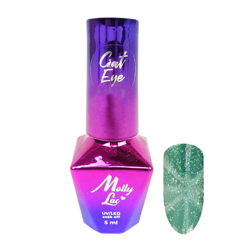 Gél lak MollyLac Foxy eyes zelený 556 5ml