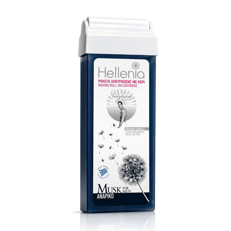 Hellenia roll-on depilačný vosk pre mužov MUSK 100 ml