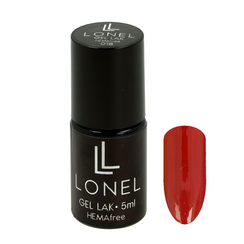 HemaFree gél lak LONEL 013 tmavo červený 5ml