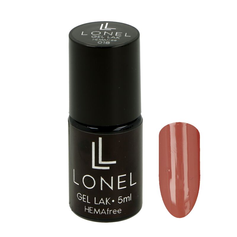 Hnedý LONEL gél lak HEMA free 007 5ml