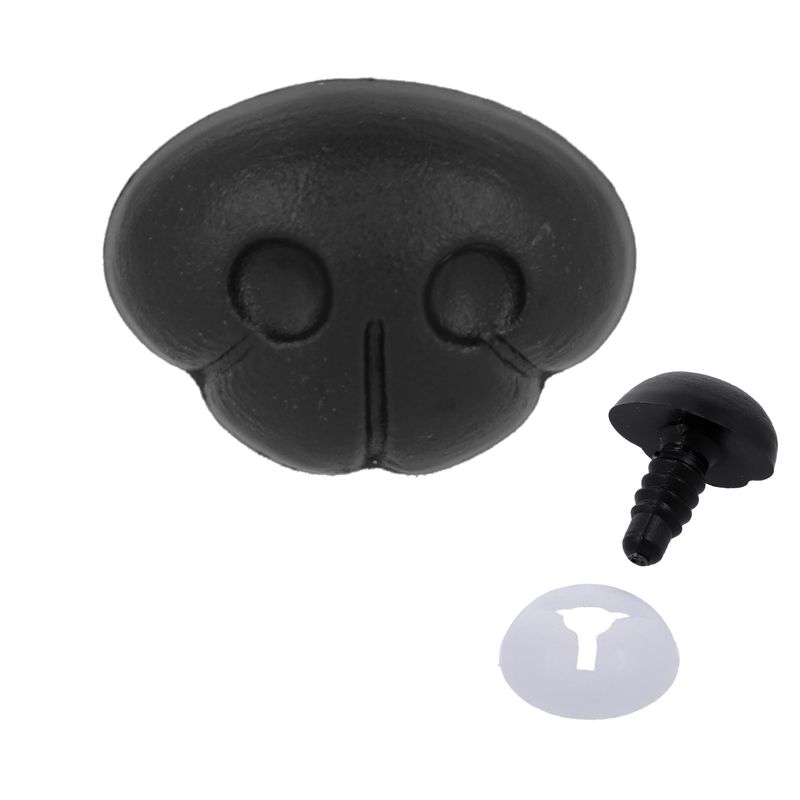 Ideal čierny plastový noštek 12 mm 1 kus