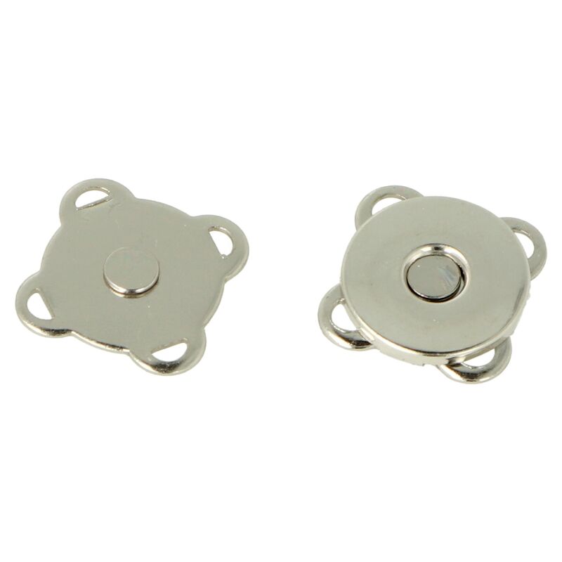 Ideal kovové strieborné zapínanie na kabelku 15mm