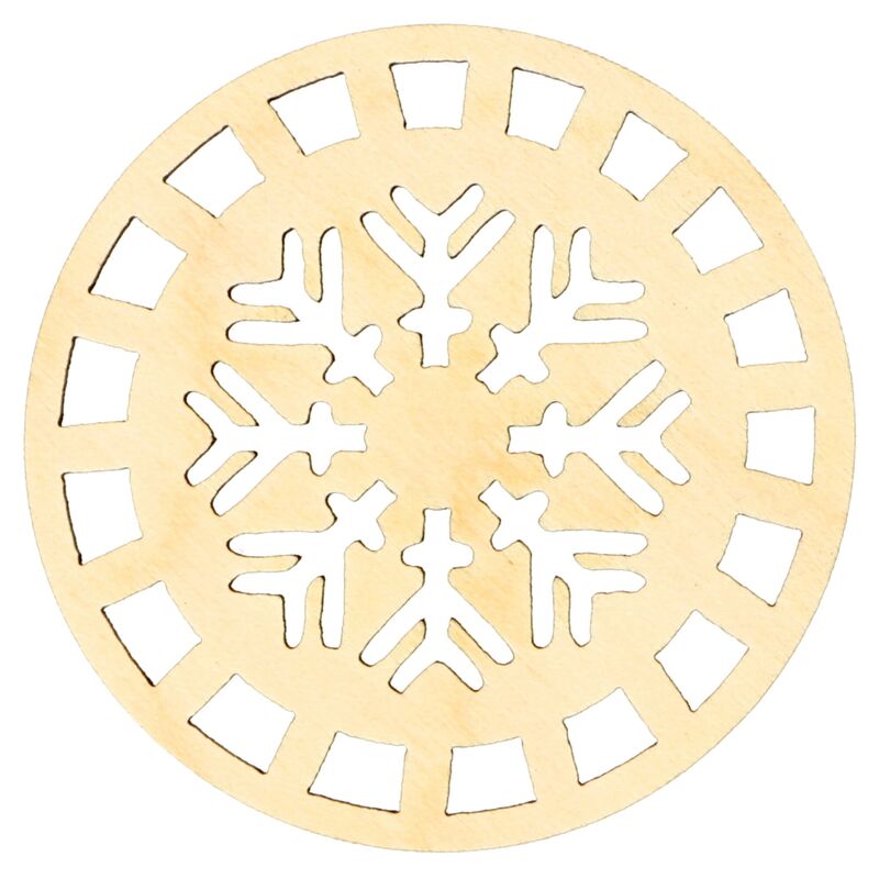 Ideal vločka na makrame z dreva 5cm