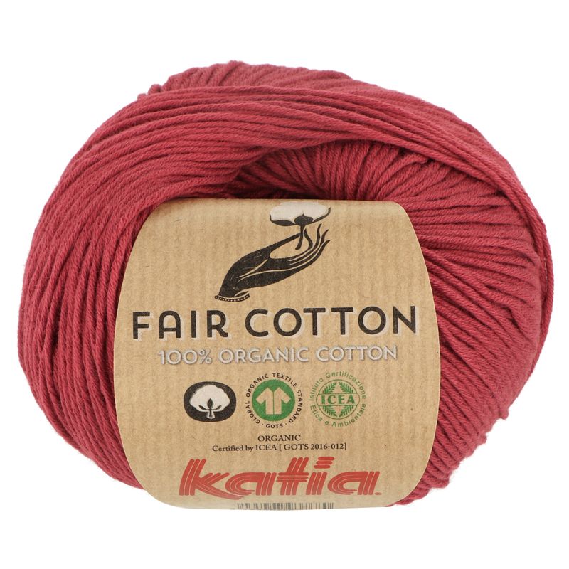 Katia Fair Cotton 27 bordová