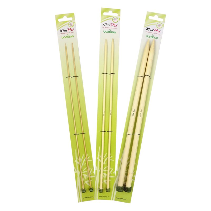 KnitPro Bamboo rovné ihlice na pletenie 30 cm