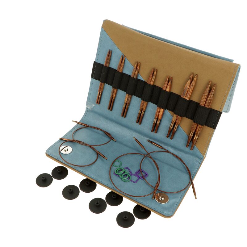 Knitpro Ginger Cubics set krátkych vymeniteľných ihlíc na pletenie 10cm