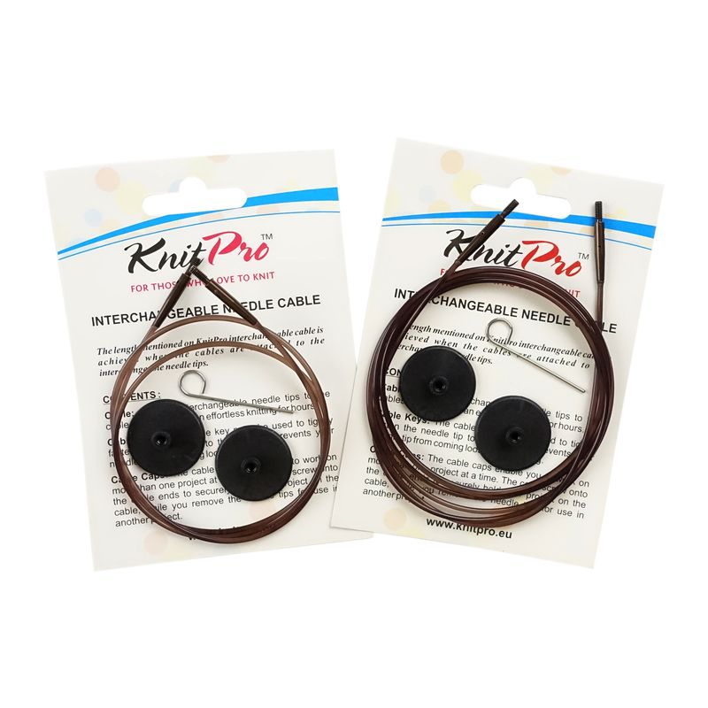 KnitPro Ginger hnedé vymeniteľné lanká