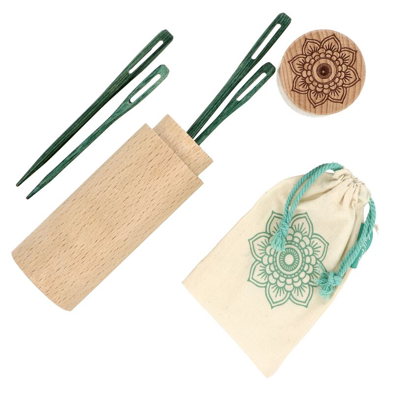 KnitPro Mindful drevené ihly na vlnu 4 kusy