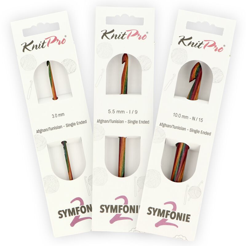 KnitPro Symfonie2 Afghan / Tunisian háčik na háčkovanie 15cm