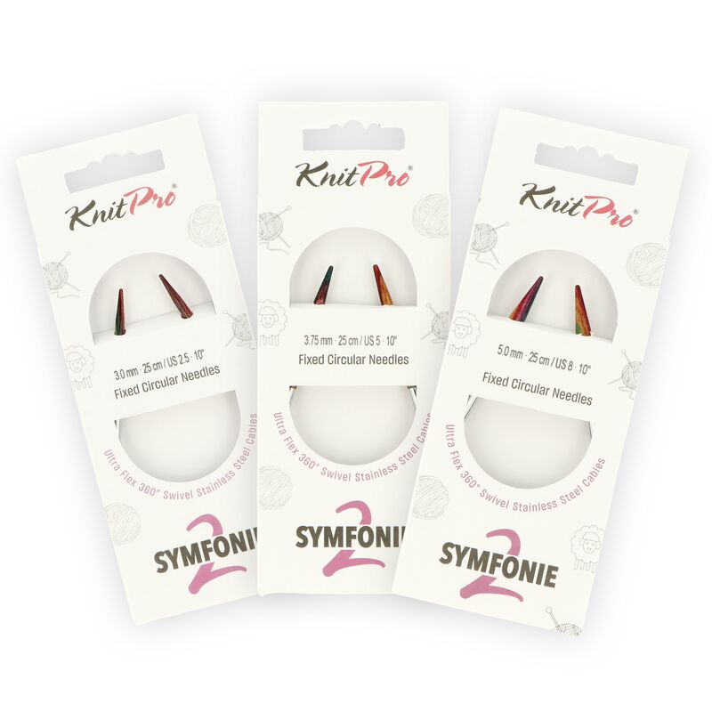 KnitPro Symfonie2 kruhové ihlice na pletenie 25cm