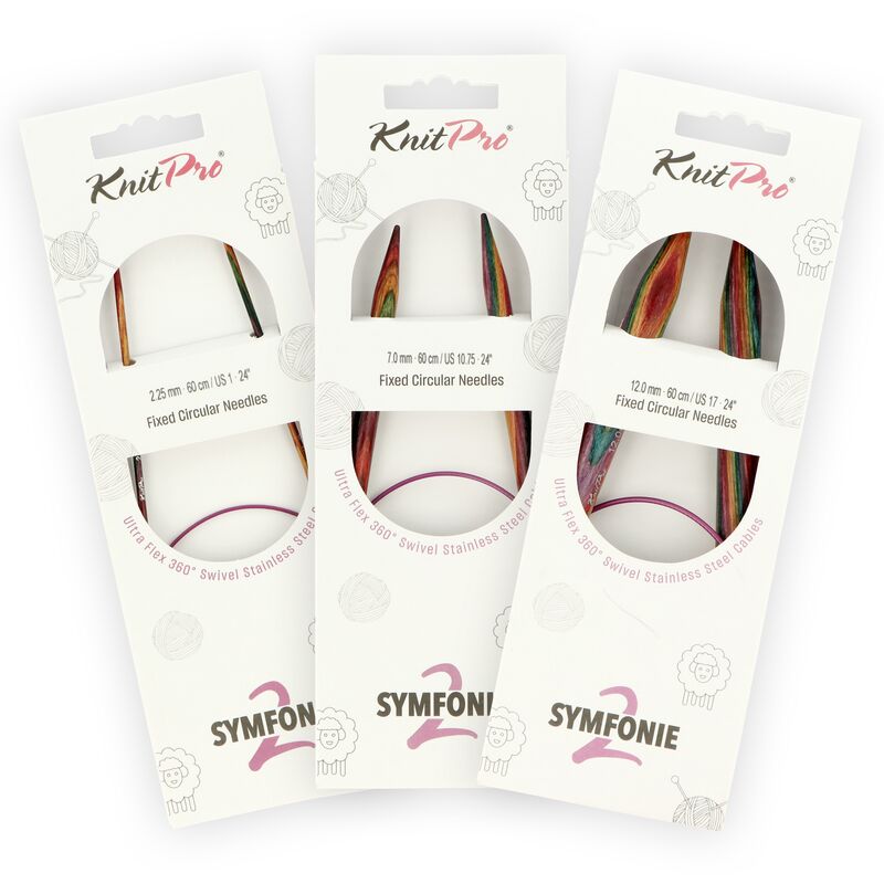 KnitPro Symfonie2 kruhové ihlice na pletenie 60cm