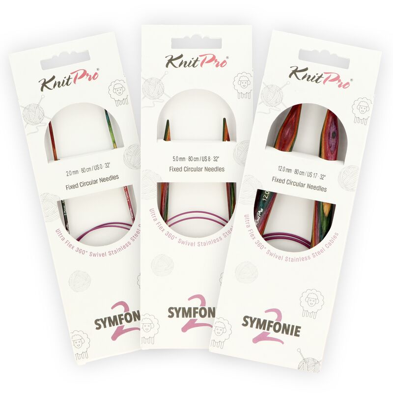 KnitPro Symfonie2 kruhové ihlice na pletenie 80cm