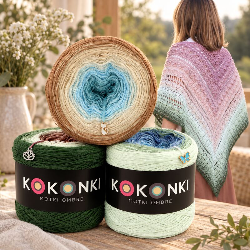 Kokonki Nature – 100% organická bavlna 180g / 1000m