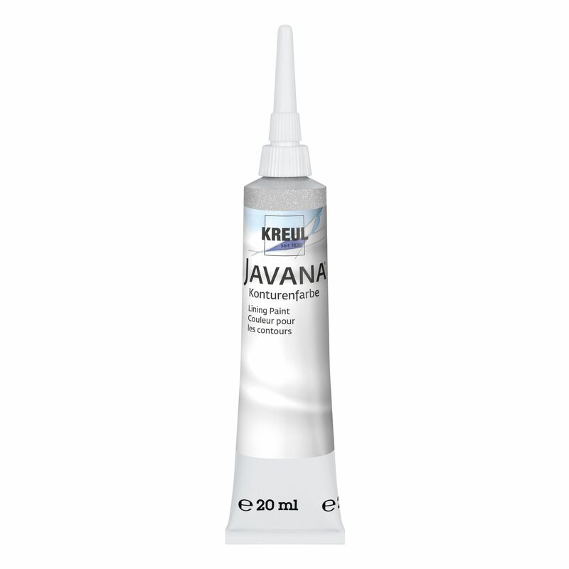 Kontúrovacia farba na textil JAVANA strieborná 20ml
