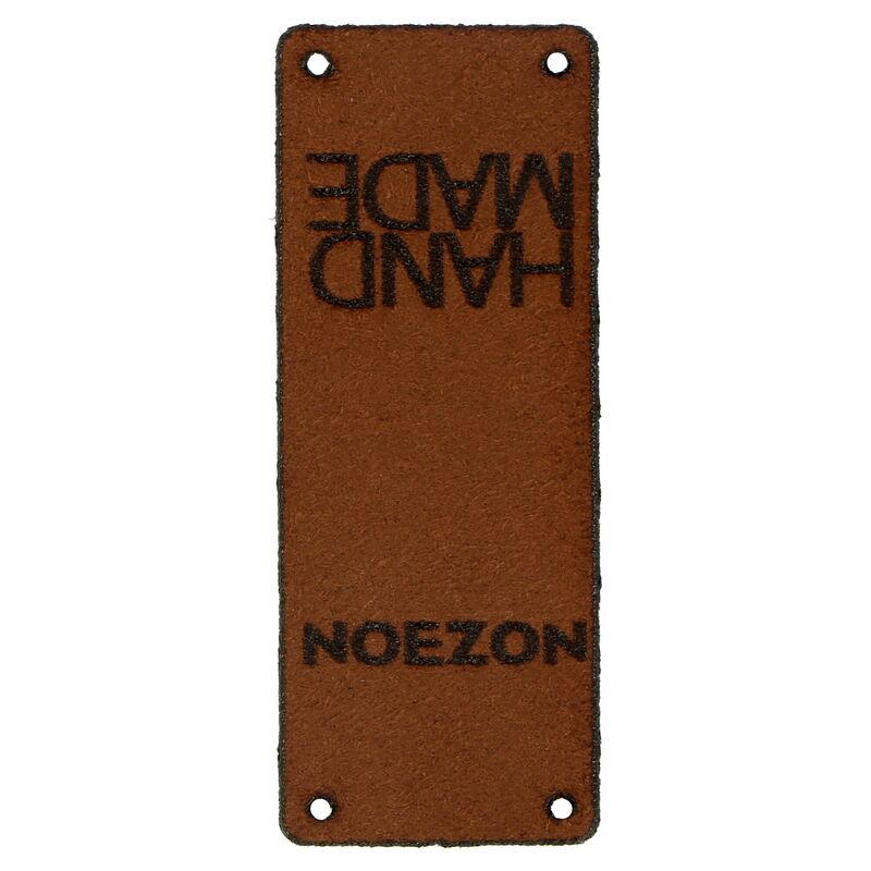 Kožený štítok Hand Made NOEZON hnedý