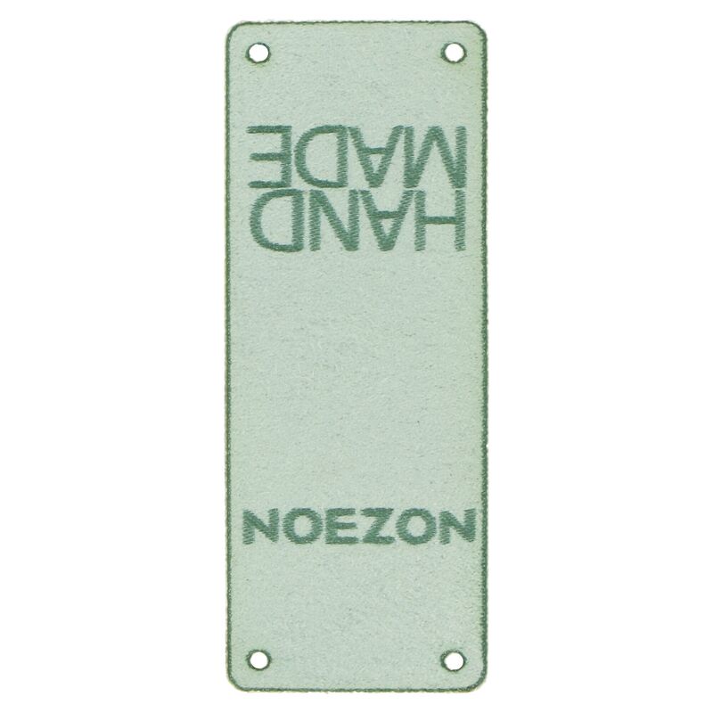 Kožený štítok Hand Made NOEZON mentolovo zelený