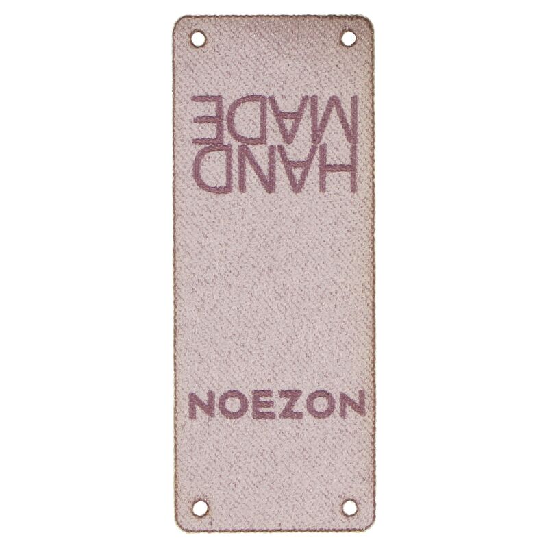 Kožený štítok Hand Made NOEZON ružovo fialový
