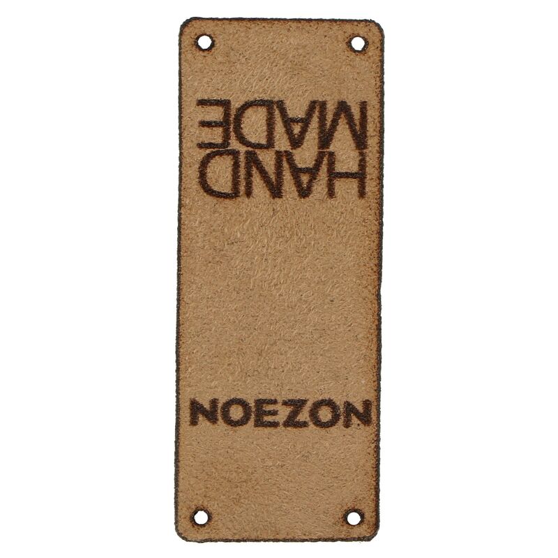 Kožený štítok Hand Made NOEZON svetlý hnedý