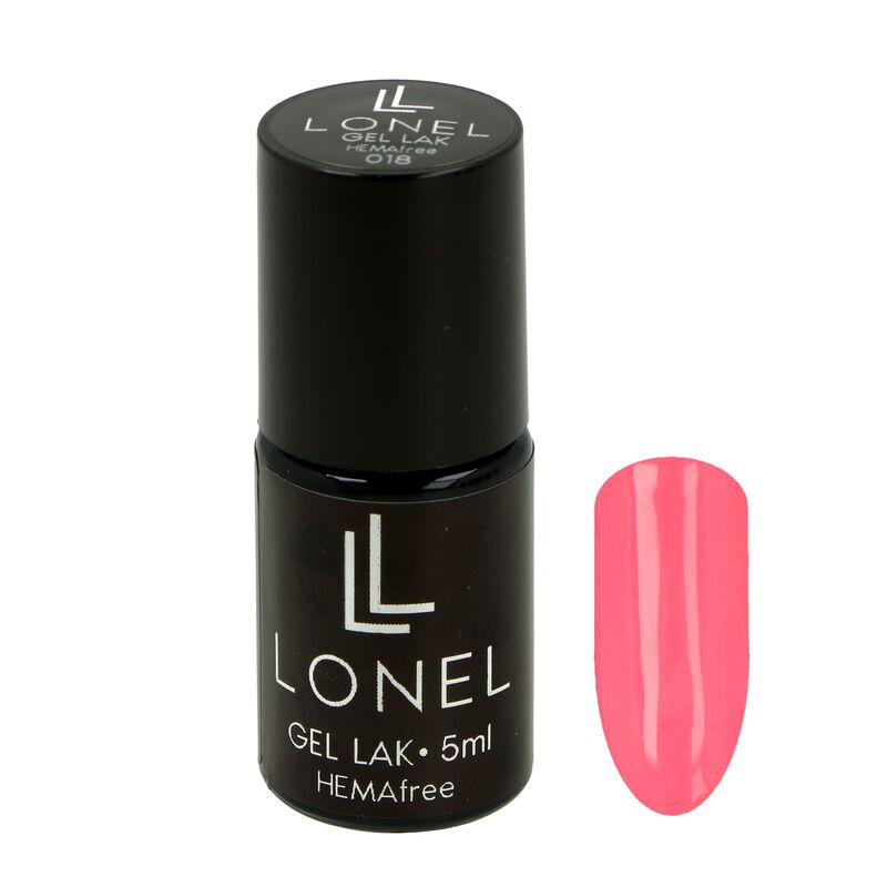 Lososový gél lak LONEL HEMA free 018 5ml
