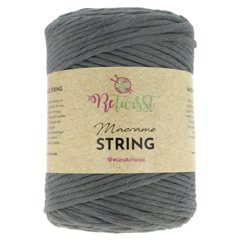 Macrame String 06 šedá 3 mm 160 m