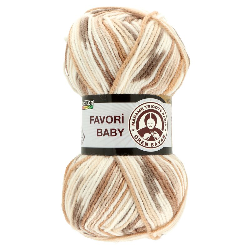 Madame Tricote Paris Favori Baby 655 hnedo biela