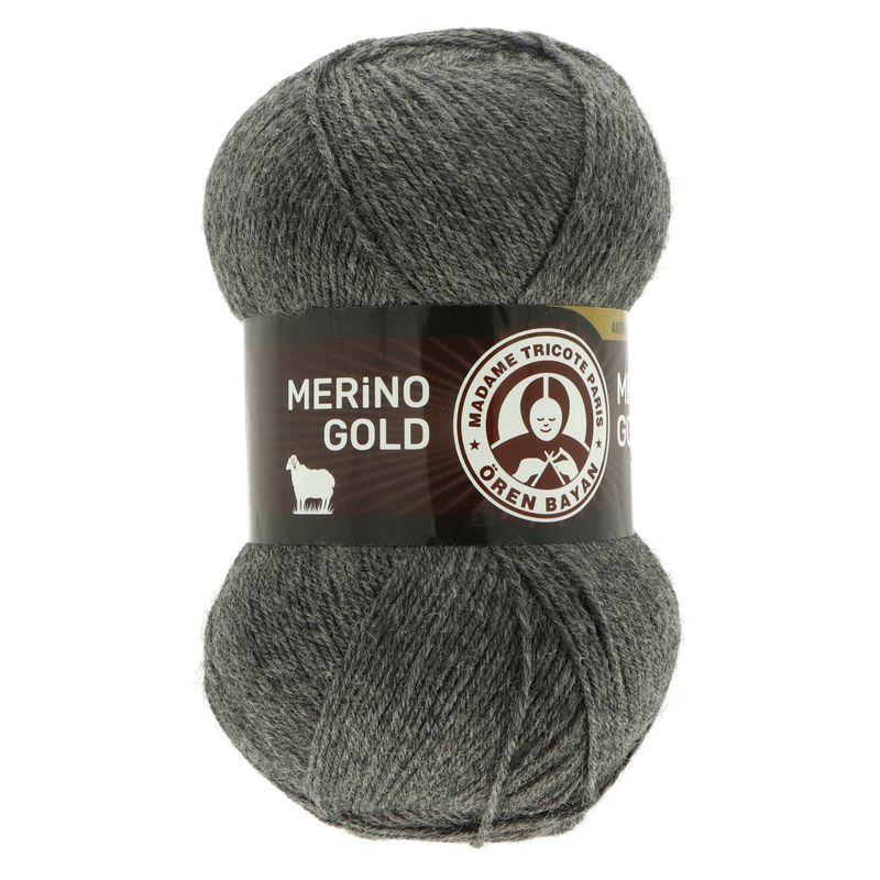 Madame Tricote Paris Merino Gold 009 šedá