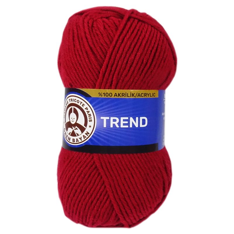 Madame Tricote Paris Trend 034 tmavá červená