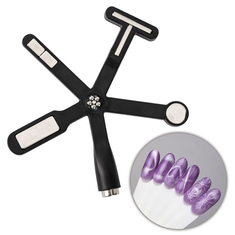 Magnet na cat eye Molly Nails 6v1 čierna hviezda