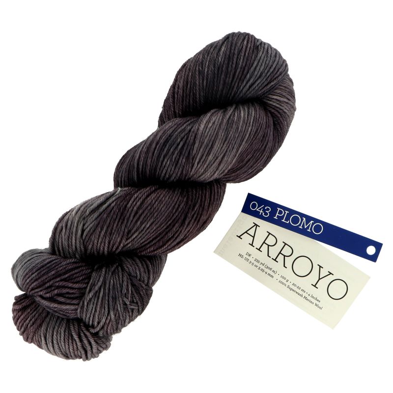 Malabrigo Arroyo Plomo 043 tmavá šedá