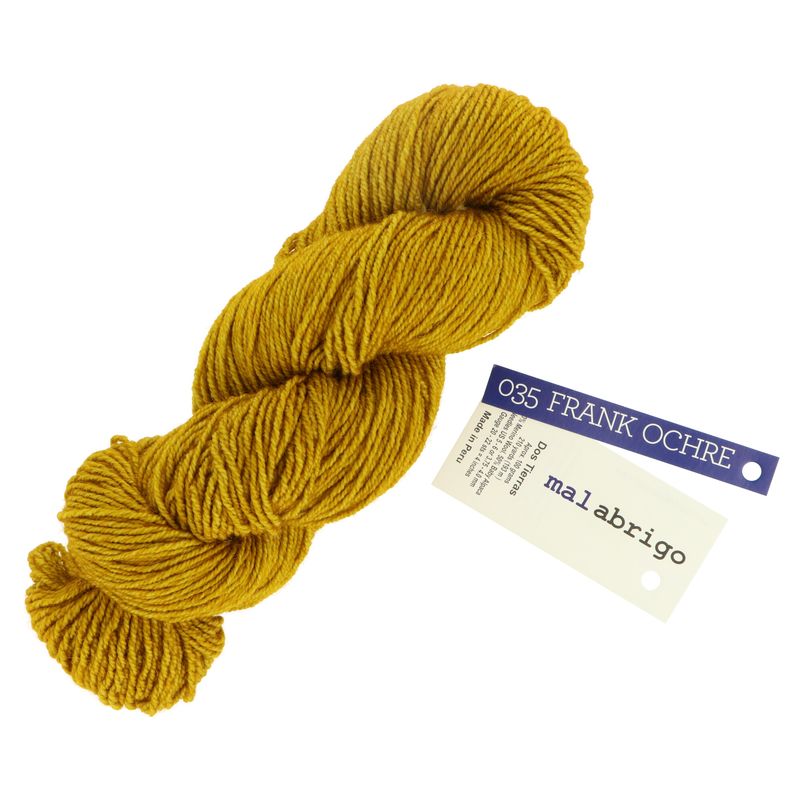 Malabrigo Dos Tierras Frank Ochre 035 žltá